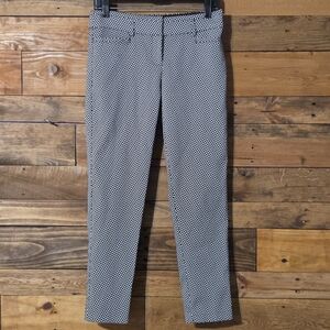 Candie's Audrey Ankle Pants Juniors Size 3 Geometric Print Slim Stretch Y2K